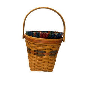 1993 Longaberger Shades of Autumn Harvest w/Liner & Protector 7L x 4.75W x 7.75H
